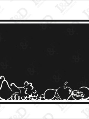 Tagliere con frutta-Lavagna adesiva