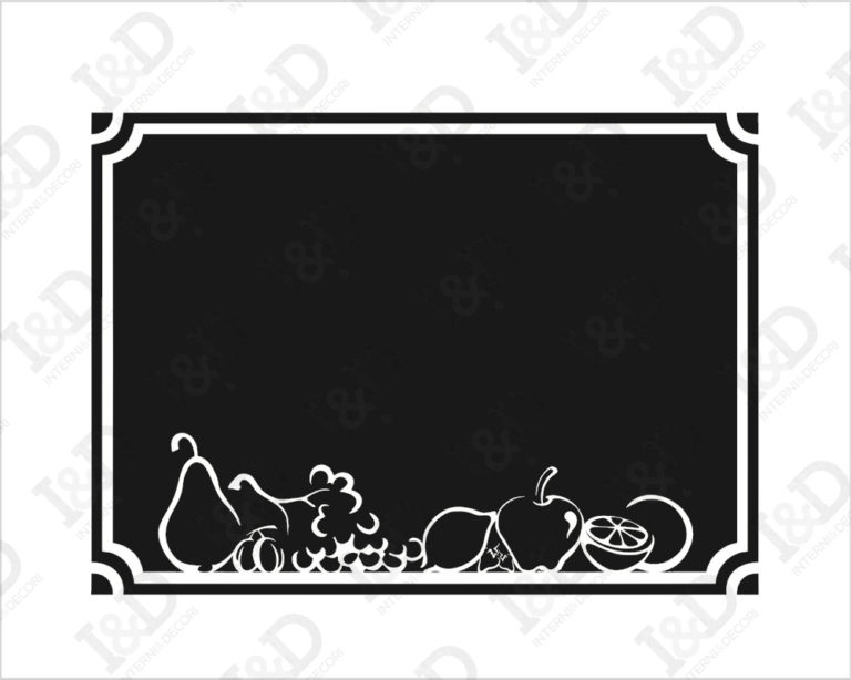 Adesivo lavagna da muro "TAGLIERE CON FRUTTA" - Lavagna adesiva