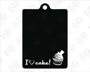 I love cake!-lavagna adesiva