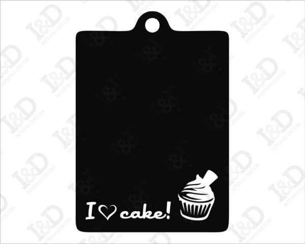 Adesivo lavagna da muro "I LOVE CAKE!" - Lavagna adesiva