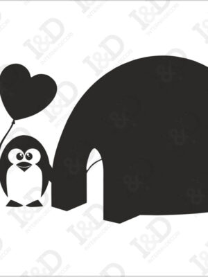 Due cuori…un igloo-Lavagna adesiva