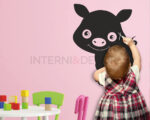 Adesivo lavagna bambini "UN SIMPATICO MAIALINO" - Lavagna adesiva
