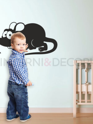 Adesivo lavagna bambini "UN TOPOLINO GOLOSO" - Lavagna adesiva