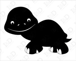 Dolce tartarughina-lavagna adesiva