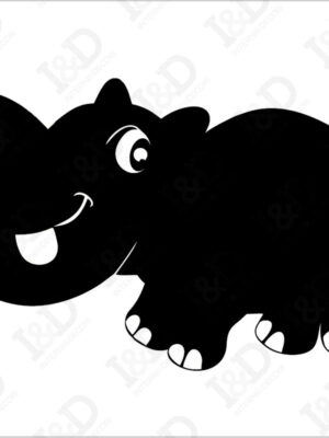 Ippy l’ippopotamo-lavagna adesiva