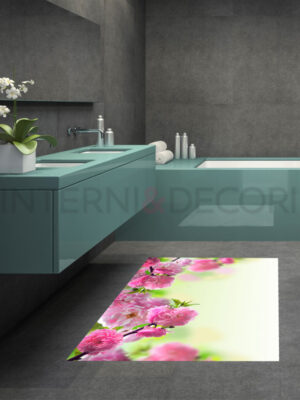 Adesivo per pavimento "RAMOSCELLO CON FIORI"