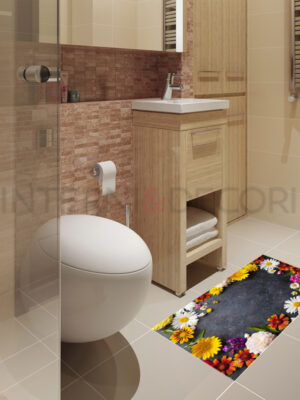 Adesivo per pavimenti "MARGHERITE COLORATE"