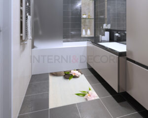 Adesivi per piastrelle bagno "DUE FIORI DELICATI" - Adesivo per pavimento