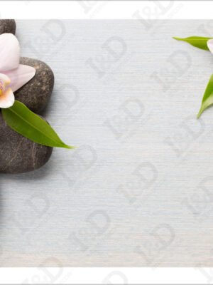 Due fiori delicati-adesivo per pavimento