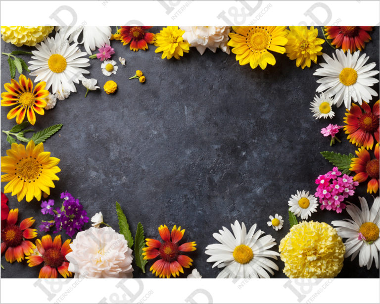 Adesivo per pavimenti "MARGHERITE COLORATE"