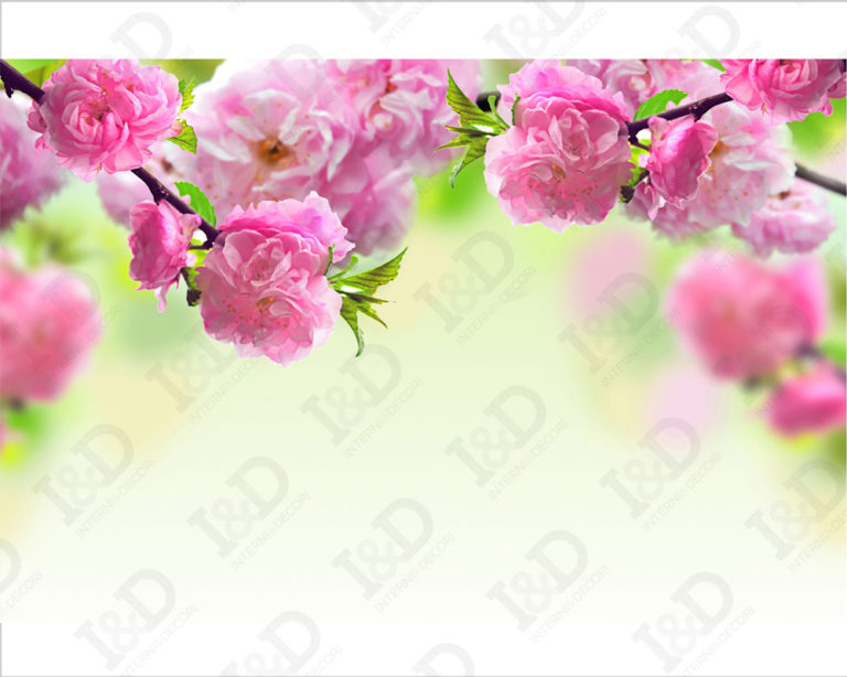 Adesivo per pavimento "RAMOSCELLO CON FIORI"