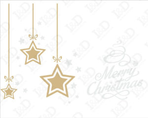 Natale con stelle cadenti-vetrofania