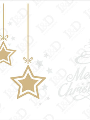 Natale con stelle cadenti-vetrofania