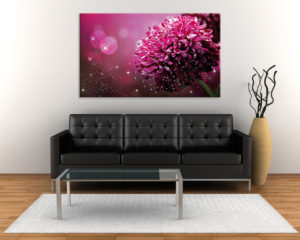 Stampa su tela-dalia viola