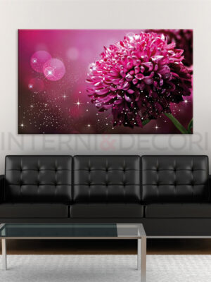 Quadro moderno fiori "DALIA VIOLA" - Stampa su tela