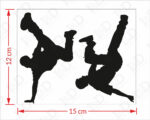 Adesivo per interruttori "FREESTYLE DANCE" - Mini sticker murale