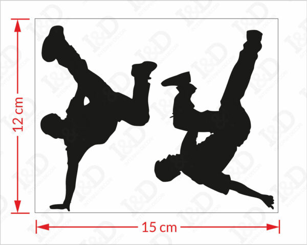 Adesivo per interruttori "FREESTYLE DANCE" - Mini sticker murale