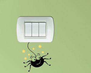 Mini sticker murale-Whisky il ragnetto