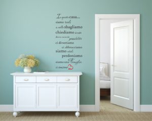 Adesivo murale-In questa casa