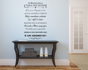 Adesivo murale-la casa dei nonni