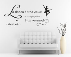 Adesivo murale-la danza è una poesia