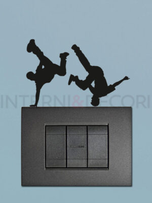 Adesivo per interruttori "FREESTYLE DANCE" - Mini sticker murale