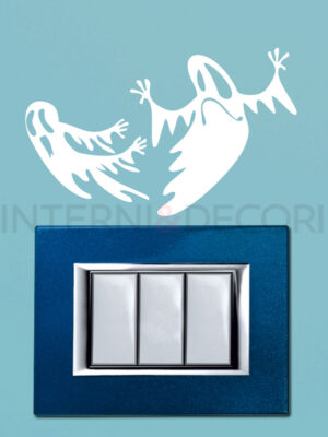 Adesivo per interruttori "FANTASMI SPAVENTOSI" - Mini sticker murale