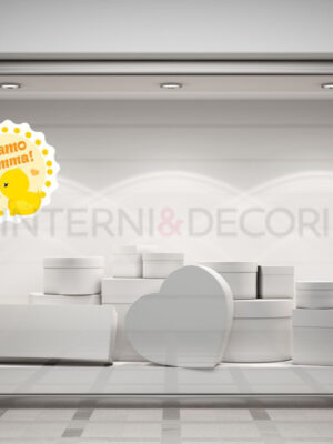 Adesivo per vetrine "MAMMA OCA CON CUCCIOLO" - Vetrofania