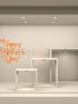 Adesivo per vetrine "FIORI PER LA MAMMA" - Vetrofania