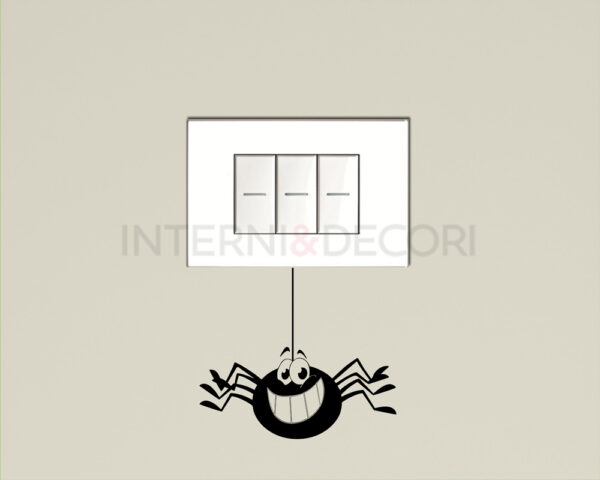 Adesivi per interruttori "RAGNETTO DISPETTOSO" - Mini sticker murale