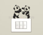 Adesivo per interruttori "PANDA TENERONI" - Mini sticker murale