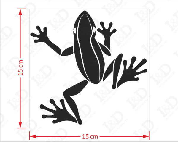 Adesivo per interruttori "UNA RANA SUL MURO" - Mini sticker murale