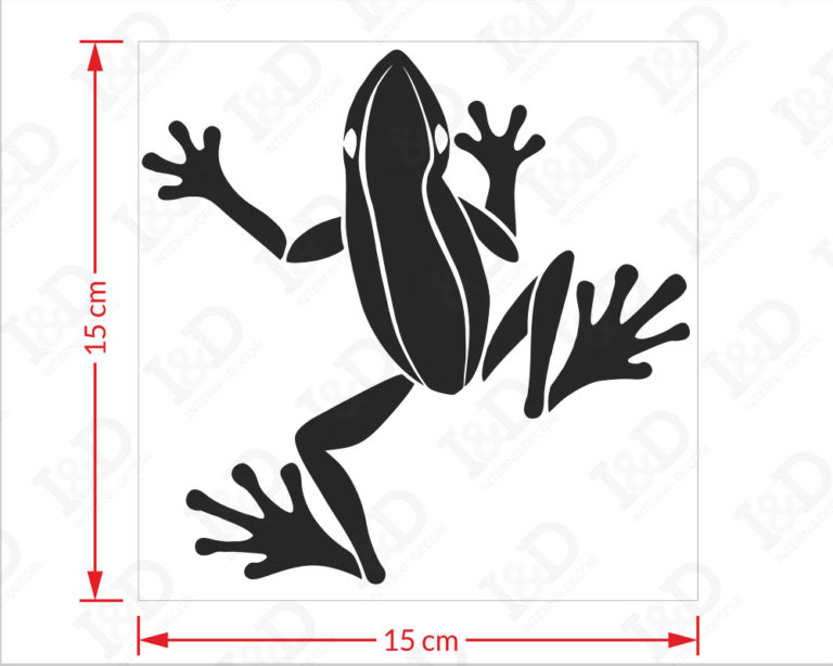 Adesivo per interruttori "UNA RANA SUL MURO" - Mini sticker murale