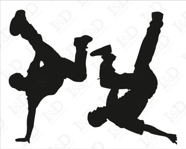 Adesivo per interruttori "FREESTYLE DANCE" - Mini sticker murale