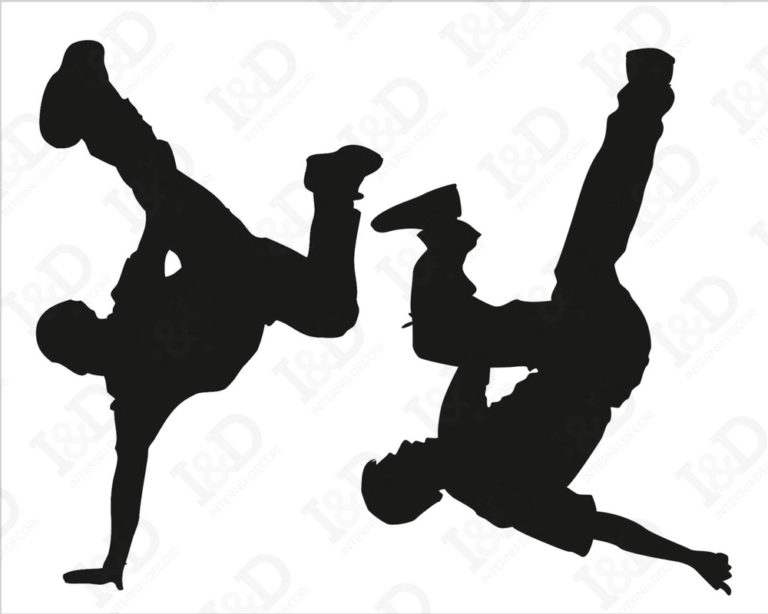 Adesivo per interruttori "FREESTYLE DANCE" - Mini sticker murale