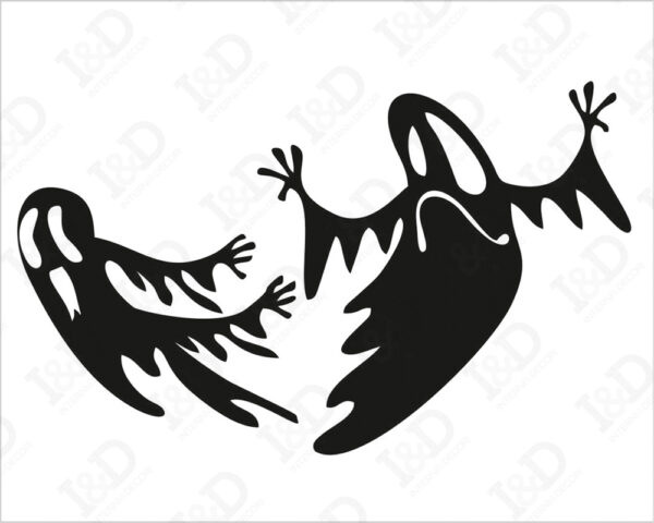 Adesivo per interruttori "FANTASMI SPAVENTOSI" - Mini sticker murale