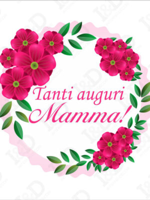 Ghirlanda di fiori-adesivo per vetrine