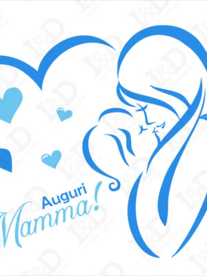 Ti voglio bene mamma!-adesivo per vetrine