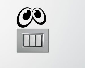 Mini sticker murale-occhi curiosi