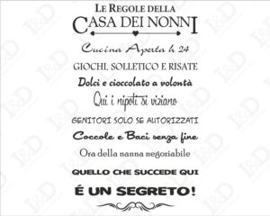 La casa dei nonni-adesivo murale