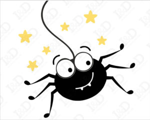 Whisky il ragnetto-mini sticker murale