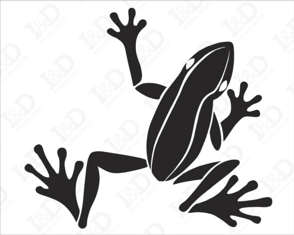 Adesivo per interruttori "UNA RANA SUL MURO" - Mini sticker murale