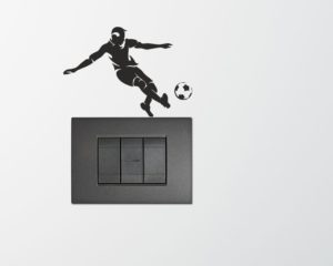 Giocatore che calcia la palla-Mini sticker murale