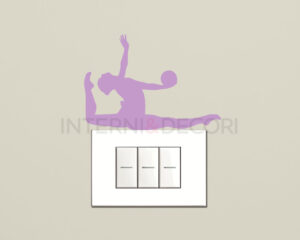 Adesivo murale danza "GINNASTICA RITMICA" - Mini sticker murale