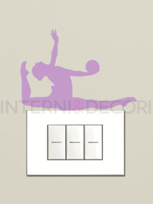 Adesivo murale danza "GINNASTICA RITMICA" - Mini sticker murale