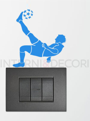 Adesivo murale calcio "TIRO DI ROVESCIATA" - Mini sticker murale