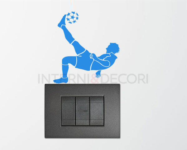 Adesivo murale calcio "TIRO DI ROVESCIATA" - Mini sticker murale