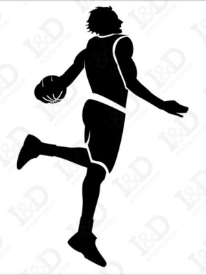 Giocatore di basket-mini sticker murale