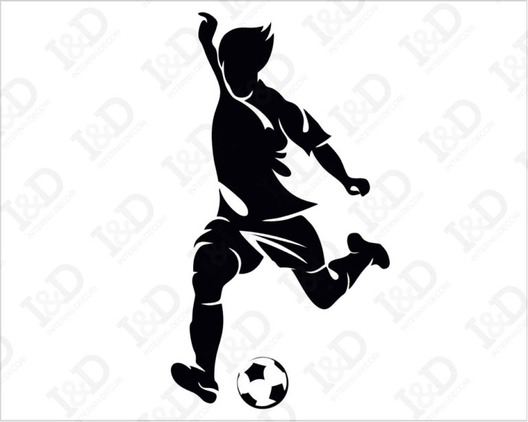 Adesivo murale calcio "UN TIRO IN PORTA" - Mini sticker murale