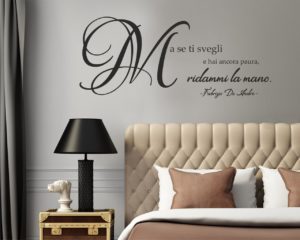 Adesivo murale-Fabrizio De André-Hotel Supramonte